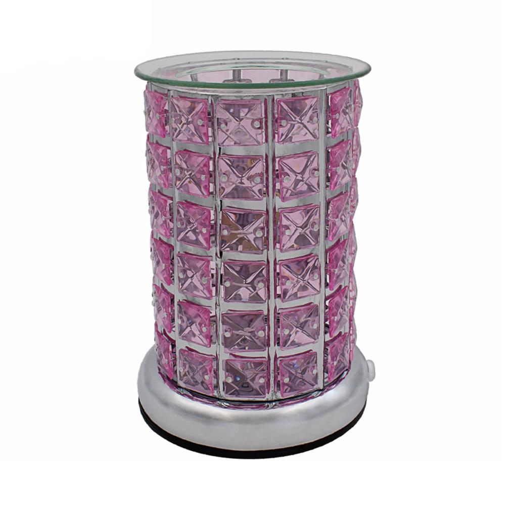 Desire Aroma Desire Silver & Pink Crystal Touch Electric Wax Melt Warmer £16.46
